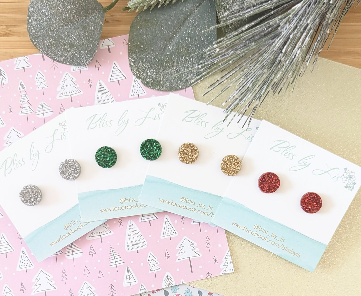 XMAS CRYSTAL STUDS