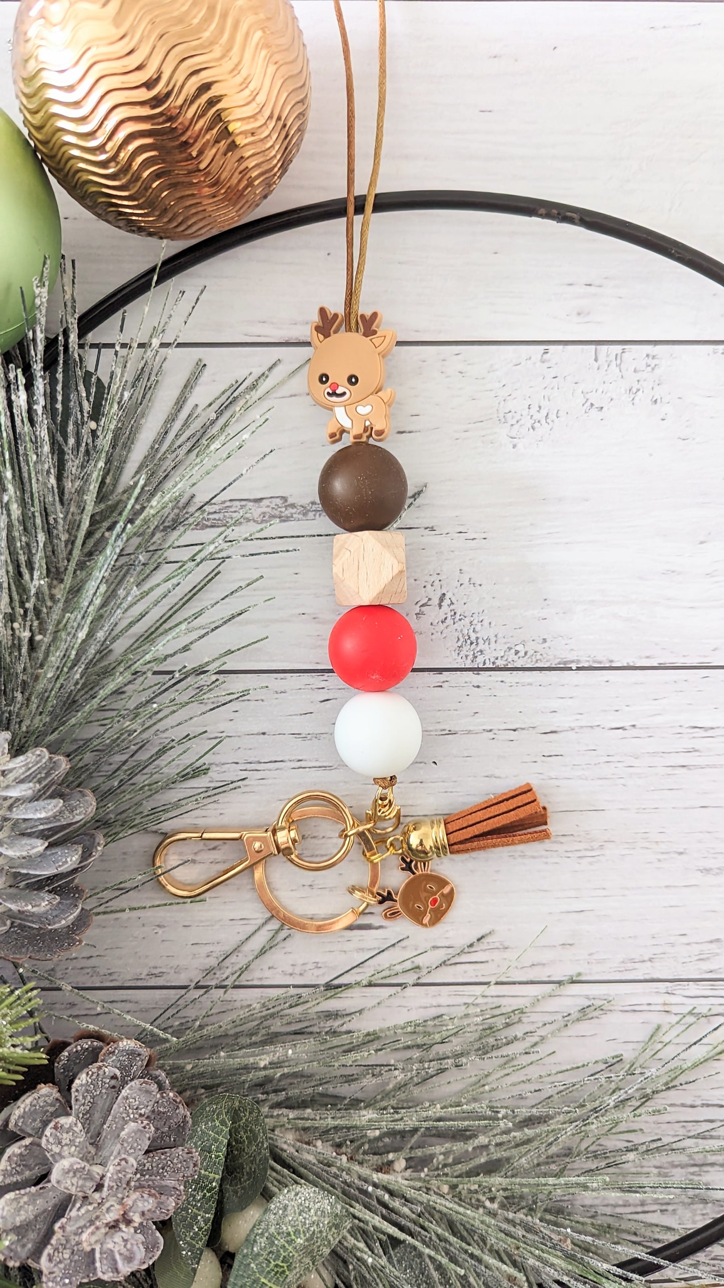 RED NOSE REINDEER LANYARD