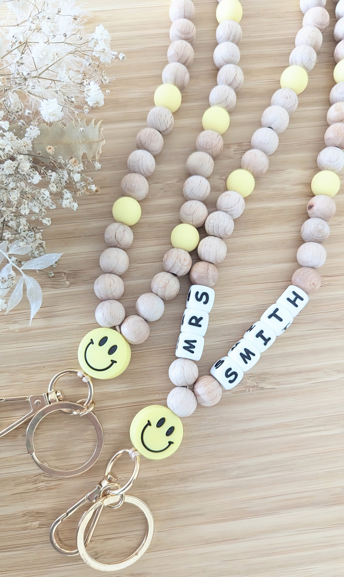 KEEP ON SMILING LANYARD